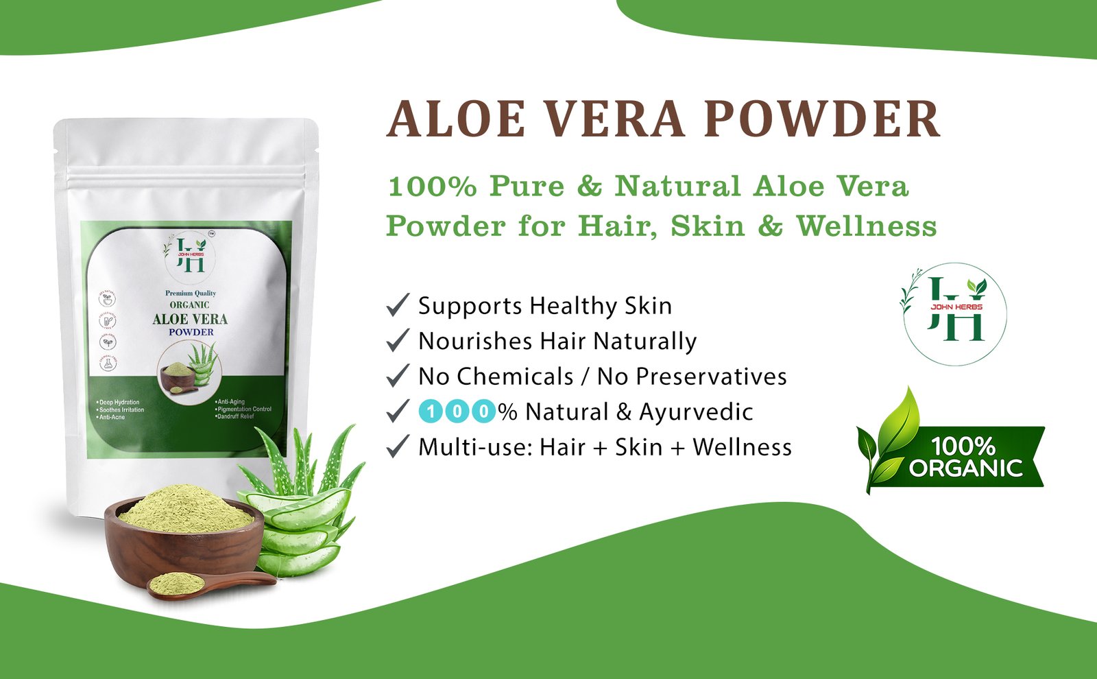 ALOE VERA POWDER(100g) - Image 2